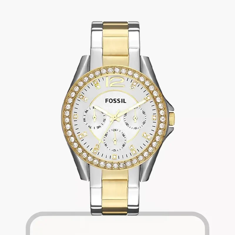 Fossil Riley Multifunction Two-Tone Ladies Watch- ES3204